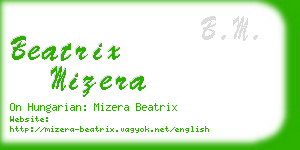 beatrix mizera business card